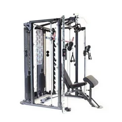 Inspire Fitness SCS Smith System Fully Loaded with Bench and Attachments – Functional Trainer Home Gym – Inspire SCS System (With Bench)