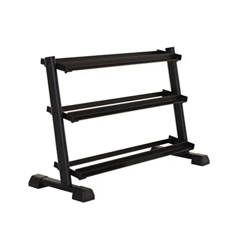 Inspire Fitness 3-Tier Dumbbell Rack Black