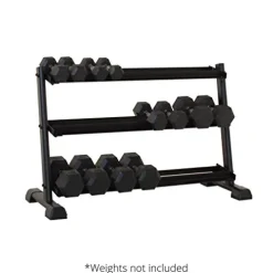 Inspire Fitness 3-Tier Dumbbell Rack Black