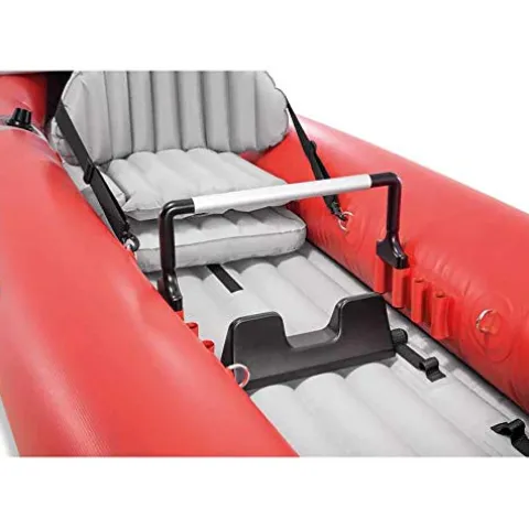 Intex 2 Person Vinyl Kayak with Oars, Pump, and 2-Person K2 Kayak with Oars and Air Pump