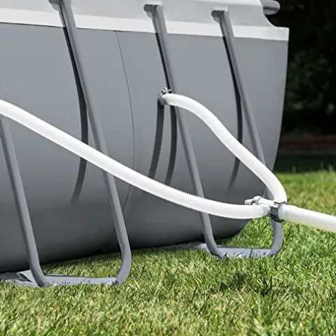 Intex Above Ground Swimming Pool Set Gray