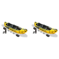 Intex Explorer K2 Inflatable Kayak Set Yellow