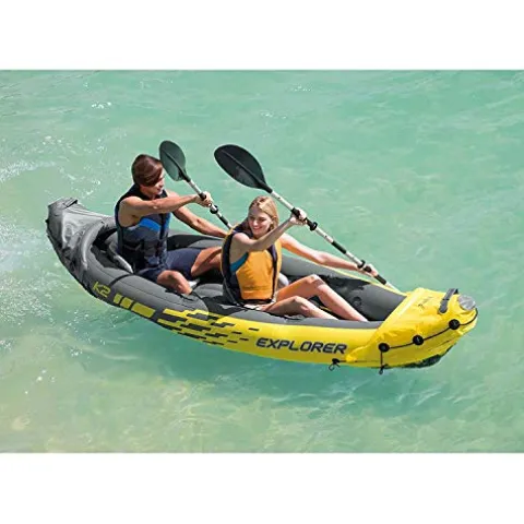 Intex Explorer K2 Kayak 2-Person Inflatable Set 4 Pack