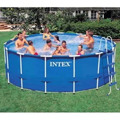 Intex 15ft X 48in Metal Frame Pool Set Blue