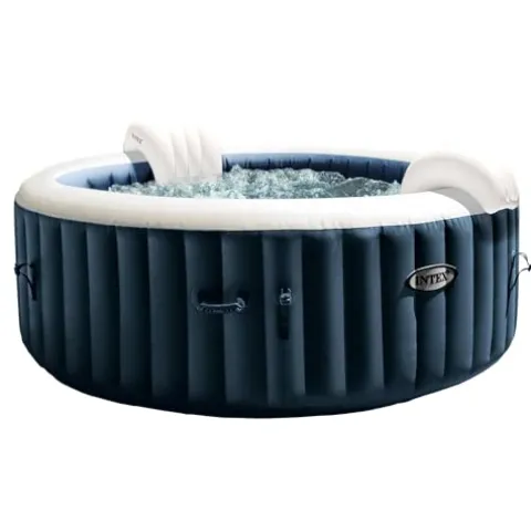 Intex Handheld Pool Vacuum Cleaner with 2 Brush Heads and Inflatable Hot Tub Gray