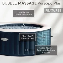 Intex Handheld Pool Vacuum Cleaner with 2 Brush Heads and Inflatable Hot Tub Gray