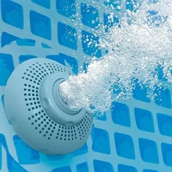 Intex Oval Above Ground Swimming Pool Set Gray Blue