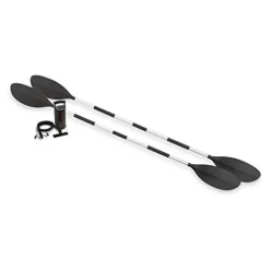 Intex 2-Person Inflatable Kayak with Oars, Air Pump & 4-Person Boat with Oars, Pump