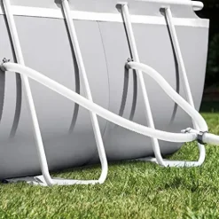 Intex Prism Frame Oval Swimming Pool Set Gray