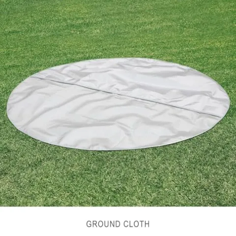 Intex PureSpa 4 Person Round Bubble Massage Inflatable Hot Tub Spa Set Tan