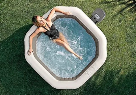 Intex PureSpa Bubble Deluxe Spa Set Gray