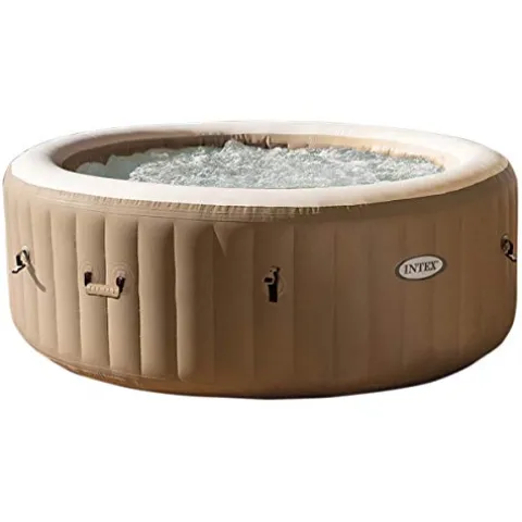 Intex PureSpa Bubble Massage Inflatable Spa Set Tan