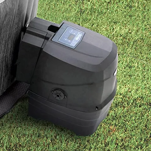 Intex PureSpa Greywood Deluxe Outdoor Inflatable Hot Tub Wood Grain Pattern