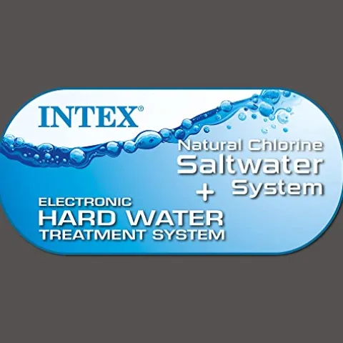 Intex PureSpa Plus 4 Person Inflatable Outdoor Hot Tub Spa 83″ Square Greystone