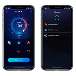 Intex PureSpa Plus Greystone Inflatable Square Outdoor Hot Tub Spa Gray