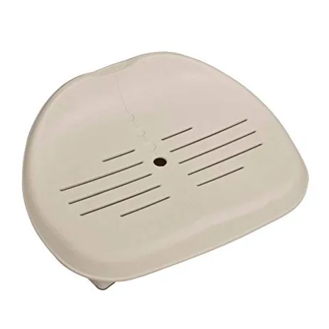 Intex PureSpa Plus Greystone Inflatable Square Hot Tub with Maintenance Kit & Seats Gray