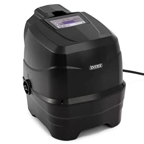 Intex PureSpa Plus Greystone Inflatable Square Outdoor Hot Tub Spa White