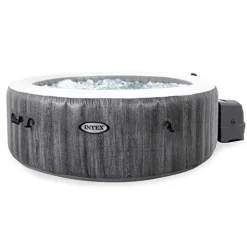 Intex PureSpa Plus Inflatable Hot Tub with Accessory Kit Gray