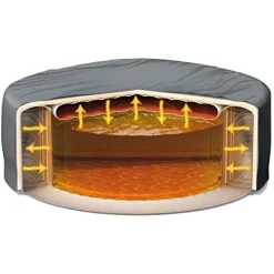 Intex PureSpa Plus Inflatable Hot Tub with LED Light Gray