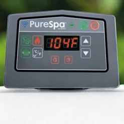 Intex PureSpa Plus 6-Person Inflatable Hot Tub with Filter Cartridges Gray