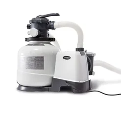 Intex Round Ultra XTR Frame Swimming Pool Set with Filter Pump Gray