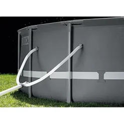 Intex Round Ultra XTR Frame Swimming Pool Set with Filter Pump Gray