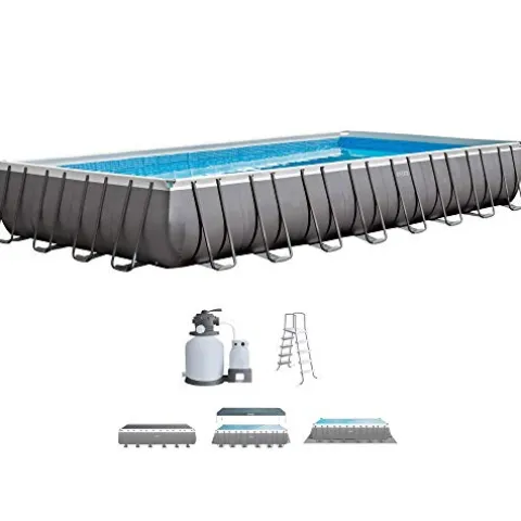 Intex Ultra Frame Rectangular Pool Set with Sand Filter Pump