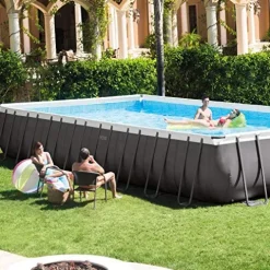 Intex Ultra Frame Rectangular Pool Set with Sand Filter Pump