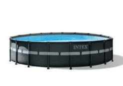 Intex Ultra XTR Deluxe Above Ground Swimming Pool Set with Filter Pump Gray 18′ x 52′