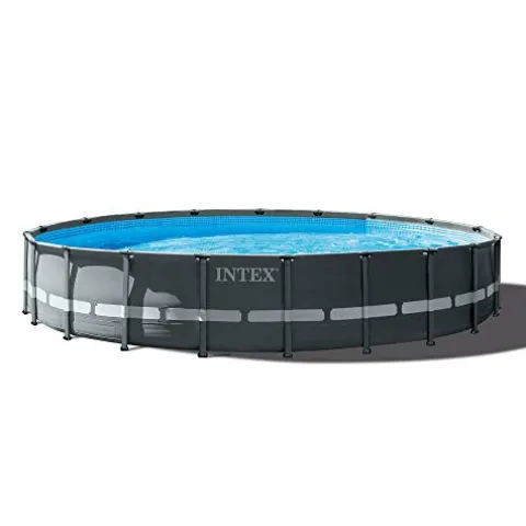 Intex Ultra XTR Deluxe Above Ground Swimming Pool Set Gray