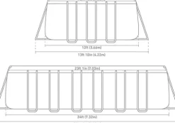 Intex Ultra XTR Deluxe Rectangular Above Ground Pool Set Gray