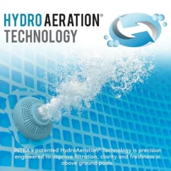 Intex Ultra XTR Deluxe Rectangular Above Ground Pool Set Gray