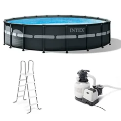 Intex Ultra XTR Frame 18′ x 52″ Above Ground Swimming Pool Blue Gray White