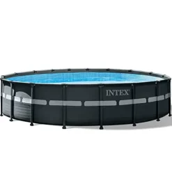 Intex Ultra XTR Frame 18′ x 52″ Above Ground Swimming Pool Blue Gray White