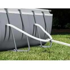 Intex Ultra XTR Frame Rectangular Swimming Pool Set Blue Gray