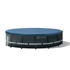 Intex Ultra XTR 16ft x 48in Above Ground Pool Set w/Pump, Cleaner Robot Vacuum & Hose Gray