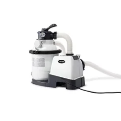 Intex Ultra XTR 16ft x 48in Above Ground Pool Set w/Pump, Cleaner Robot Vacuum & Hose Gray