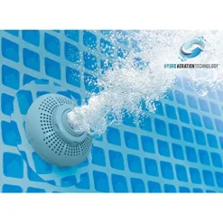 Intex Ultra XTR Rectangular Pool Set with Pump, Vacuum Cleaner & Skimmer Gray