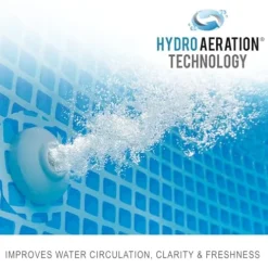 Intex ZX100 Auto Pressure Side Pool Cleaner and Rectangular Ultra XTR Frame Swimming Pool White