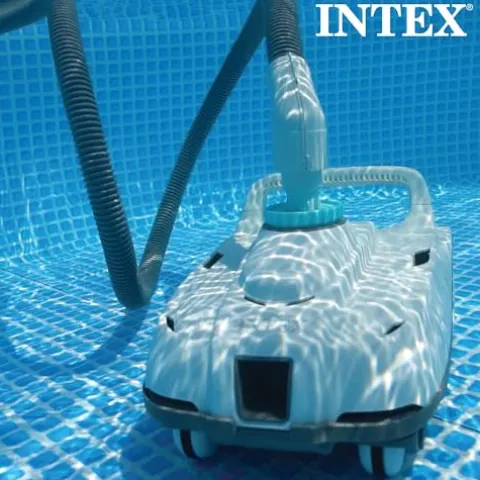 Intex ZX100 Pool Cleaner & Ultra XTR Deluxe Above Ground Pool White