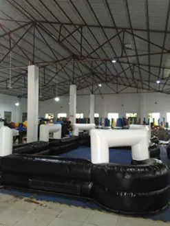 INTSUPERMAI Giant Snooker Ball Game with 16 Soccer Balls and Blower