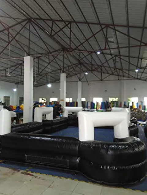 INTSUPERMAI Giant Snooker Ball Game with 16 Soccer Balls and Blower
