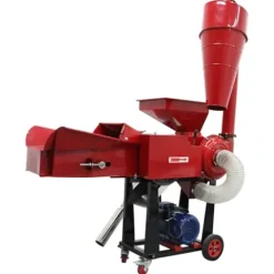 INTSUPERMAI Straw Crusher and Feed Pulverizer Machine 220V 500KG/H Red