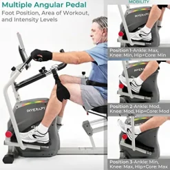 Inverapy Recumbent Cross Trainer with Swivel Seat & Leg Harness White/Gray/Black