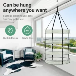 iPower 36-Pack 2ft 4-Layer Mesh Herb Rack Drying Net with Free Storage Bag