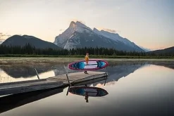 iROCKER Blackfin Model XL Inflatable Stand Up Paddle Board Blue Green