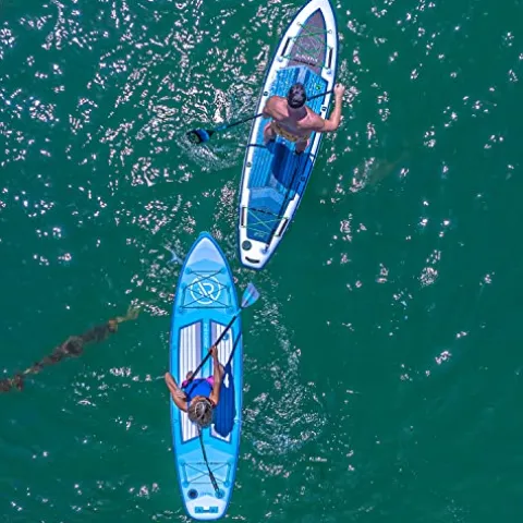 iROCKER Cruiser Inflatable Stand Up Paddle Board Ultra Series 10’6″ Teal/Lime