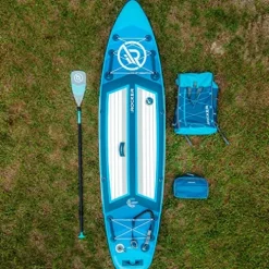 iROCKER Cruiser Inflatable Stand Up Paddle Board White/Blue