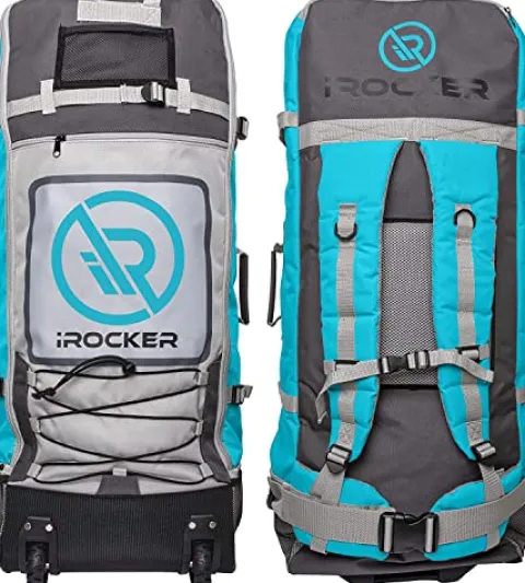 iROCKER Cruiser Inflatable Stand Up Paddle Board Aqua