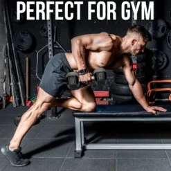 Iron Crush Hex Dumbbell Sets – Heavy Duty PVC Coated Weights, Chrome-Plated Handles